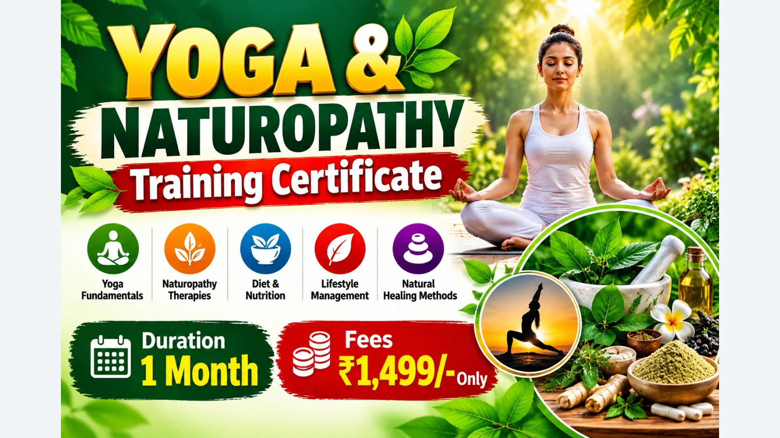 Naturopathy & Yoga Training Certificate