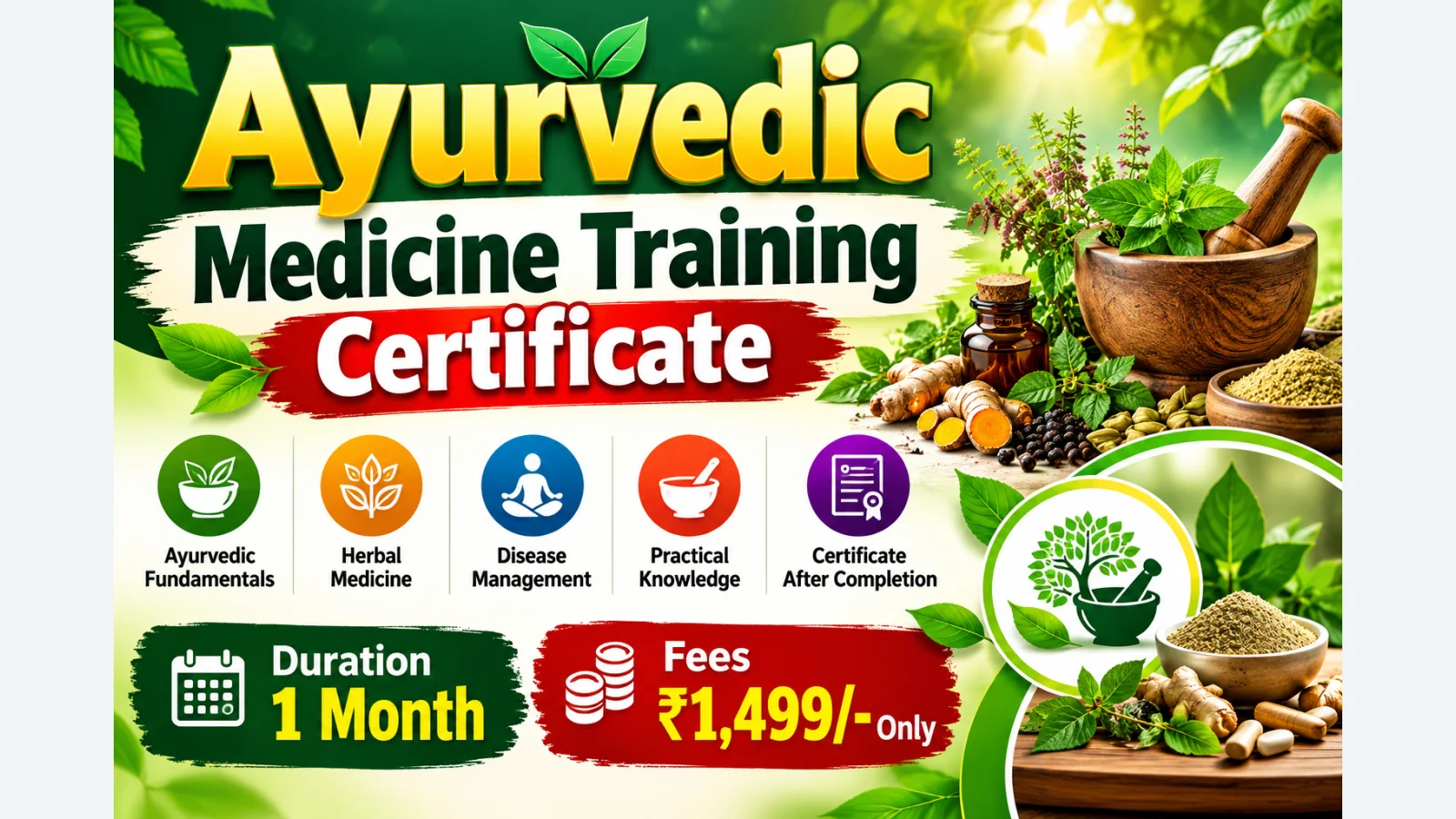Ayurvedic Medicine Training Certificate